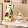 Fortune Bringing Horse Theme Mobile Holder Artistic Rosin Crafted Cellphone Stand Phone Support Stand for Office Decor