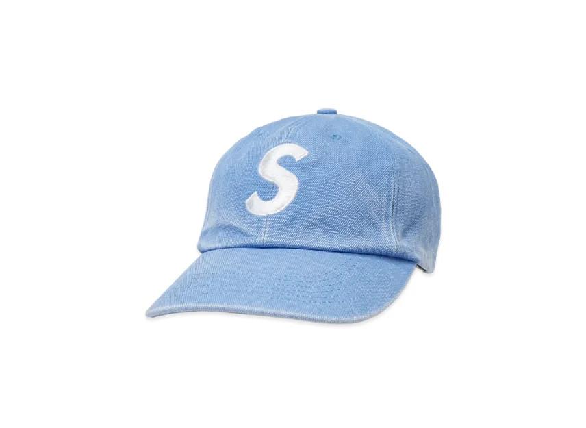 785725 Кепка Supreme с 6 панелями и покрытием Supreme Pigment, с логотипом S, Светло-голубая One-Size