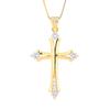 European and American Fashion Zircon Jewelry Cross Pendant Simple Diamond Love Necklace Women's Necklace