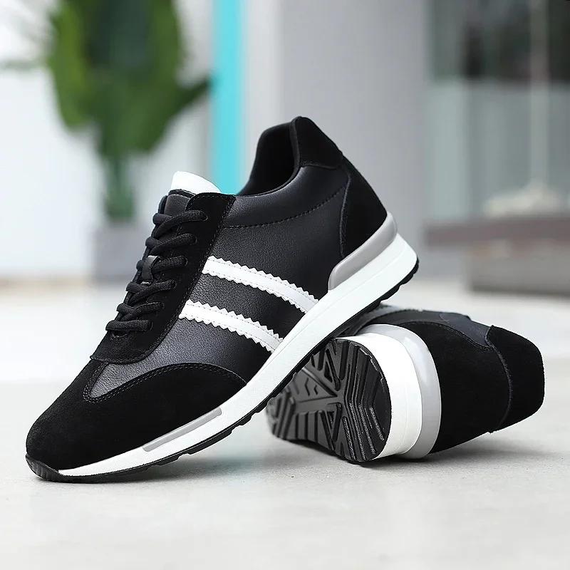 Männer höhe erhöhen schuhe lift turnschuhe einlegesohle 7cm weiß schwarz schuhe größer männer freizeit mode schuhe lift sport schuhe