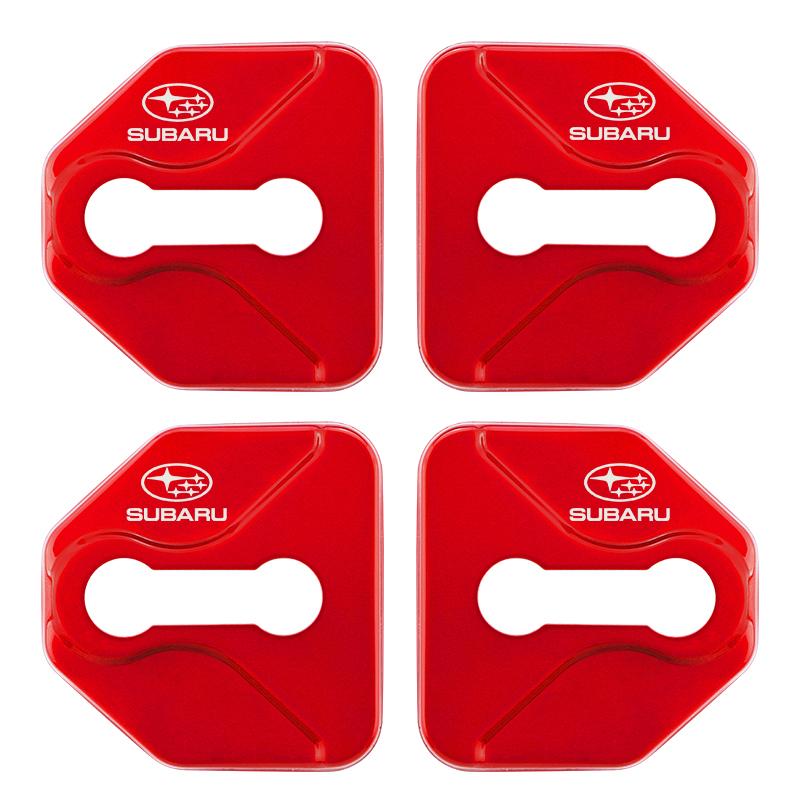 4pcs Car Styling Door Lock Protective Cover For SUBARU WRX STI Forester Impreza Legacy Outback BRZ XV Ascent Car Accessories PP111