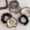 7Pcs 2026 New Korean Version Coffee Colored Lace Headband Women Sweet Maruko Head Rope Love Girl Versatile Hair Accessories