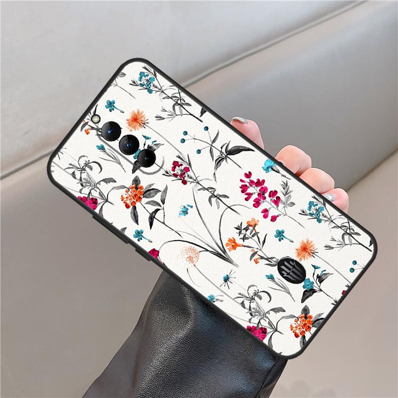 Floral Theme Pattern Case For ZTE Nubia Red Magic 8S 9S 7 6S 7S Pro For RedMagic 11 10 Air 8 9 10S Pro Plus Cover