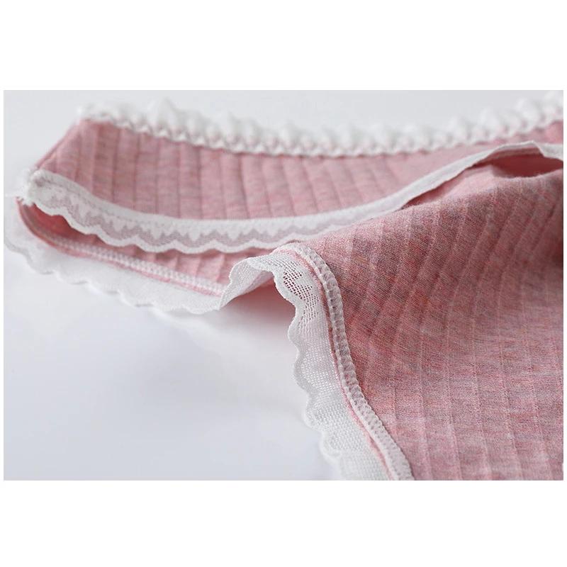 3 Pcs/Set Women Panties G-String Underwear Fashion Thong Sexy Cotton Panties Ladies G-string Soft Lingerie Solid Low Rise Panty