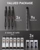 Nicpro 0.7mm Mechanical Pencil Set with Case, MP2000, 3 Metal Artist Mechanical Pencils, 6 Tube HB Lead Refills, Eraser, and Weather-Resistant Barrel