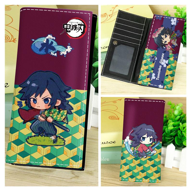 Japan cartoon comics Demon Slayer Long Wallet Student Coin Purse 0025