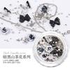 Round Box Nail Art Jewelry Glass Butterfly Camellia Pointed Bottom Drill Flat Bottom Diamond Nail Art Diamond Jewelry Mixed