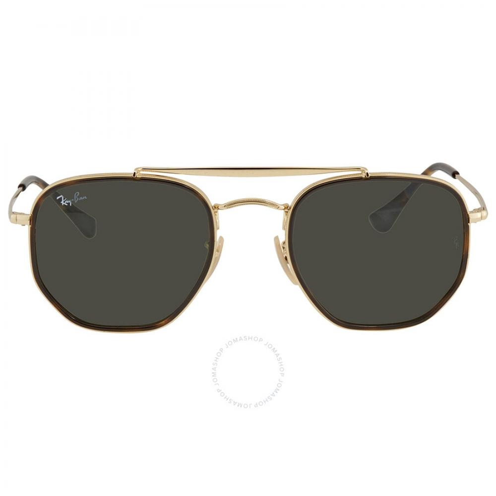 

Ray Ban Marshal II Green Classic G 15 Hexagonal Unisex Sunglasses RB3648M 001 52