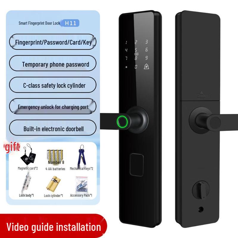 ZUCON Smart Fingerprint Door Lock CN plug (adapter included)