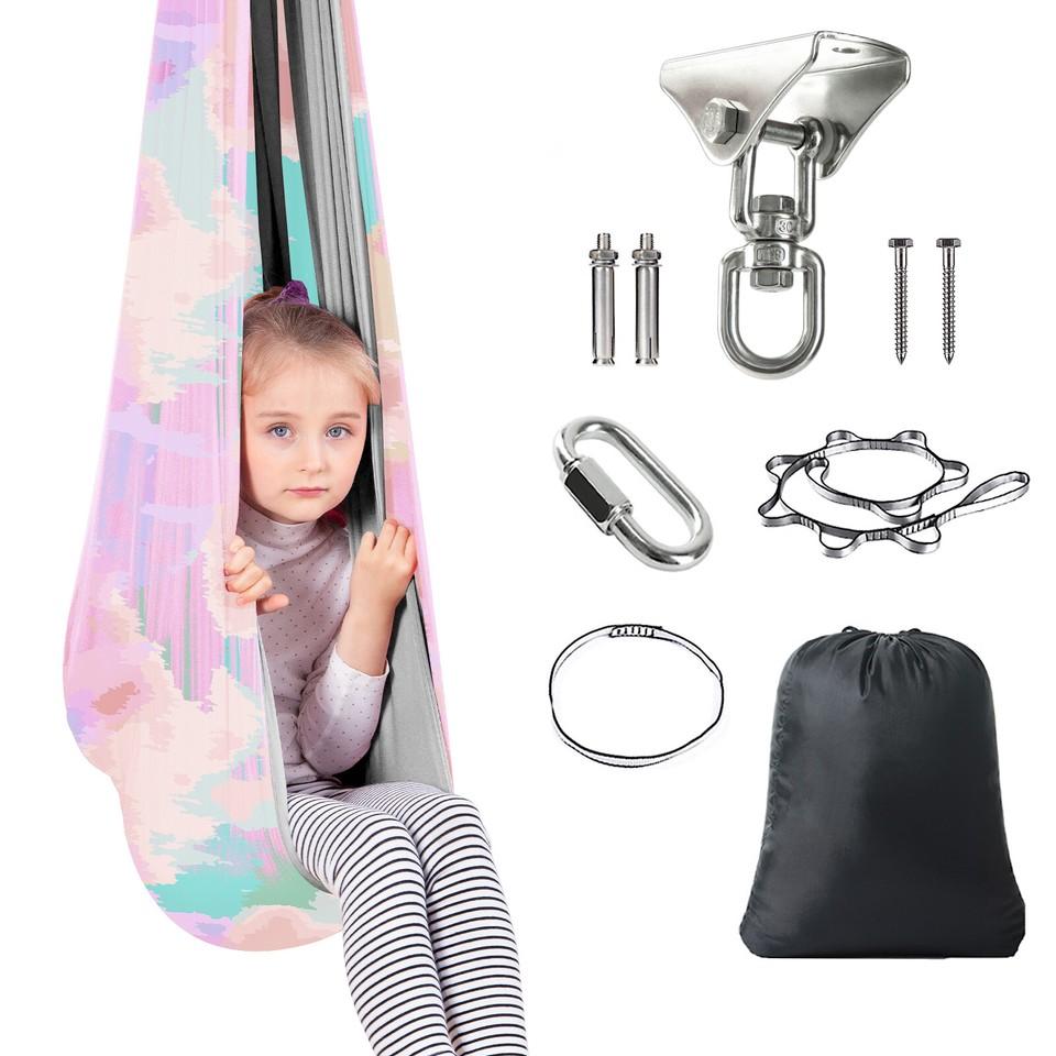 Therapy Swing Hammock Double Swing Cloth Kids Gifts for Autism