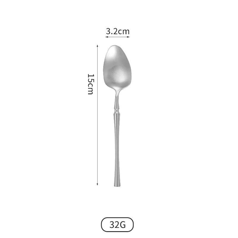 304 Stainless Steel Steak Knife, Fork & Dessert Spoon Set