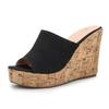 Comemore 2025 New Summer Woman Casual Platform Wedges Heels Slippers Open Toe Roman Women's Sandals Shoes Slides Mules