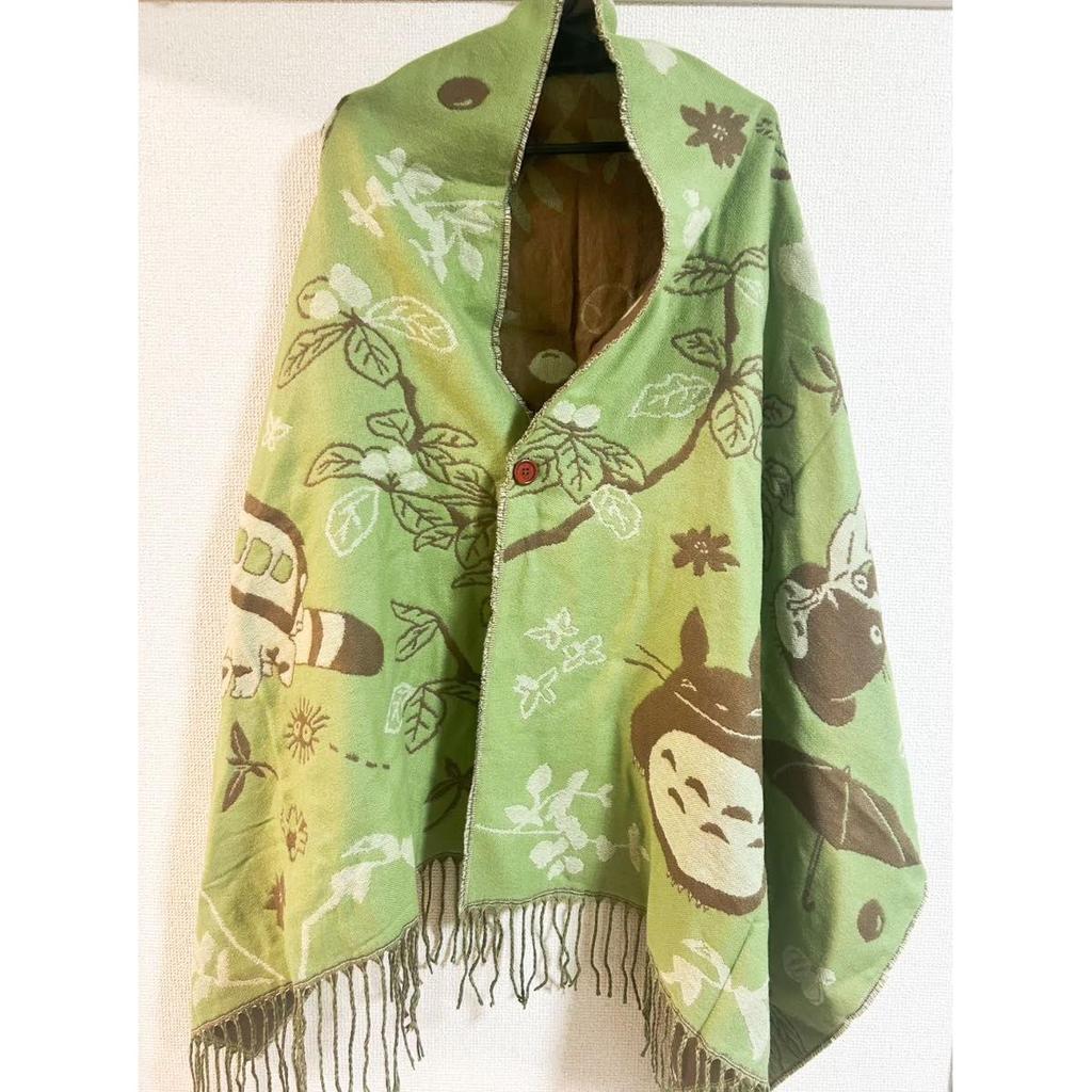 Used My Neighbor Totoro Buttoned Stole Scarf Studio Ghibli New Unused