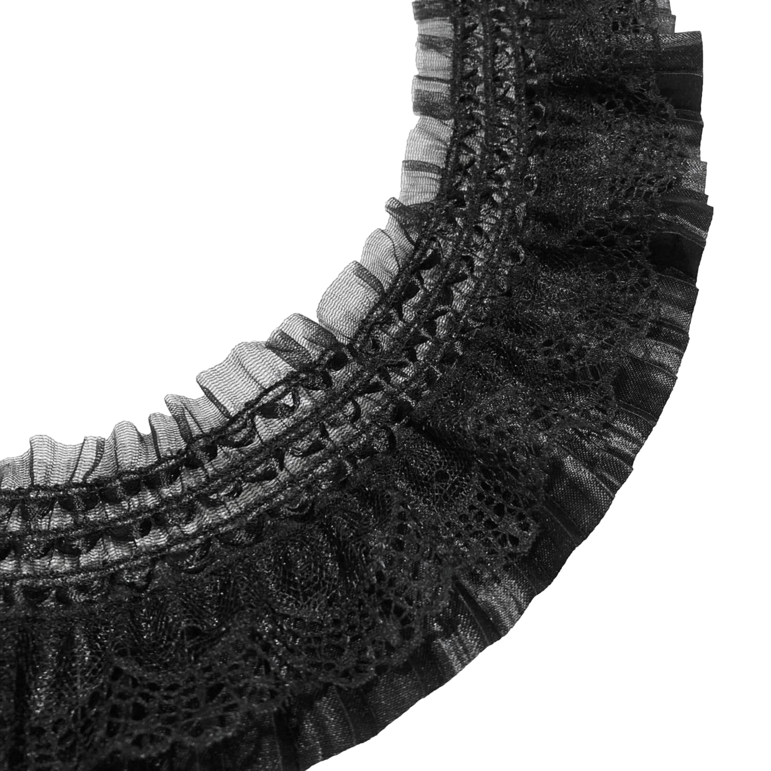 

Stretch Princess Lace Line Trim Fabric Mesh Decorative Dress Gothic Lolita [moonfarm] чёрный