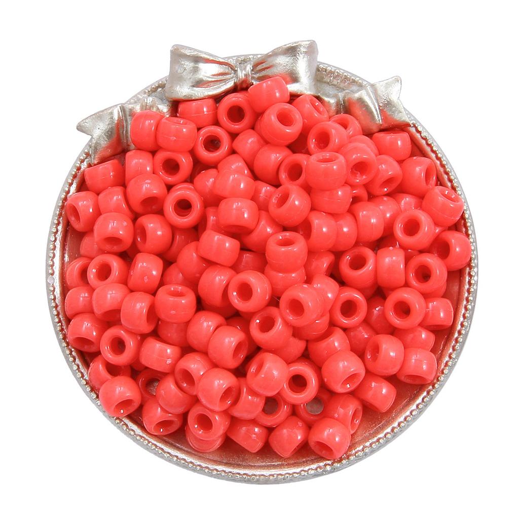 Handmade Bracelet Beads Acrylic Large Hole Barrel Beads Pony Beads Weaving Handmade Diy Bracelet Plastic Beads Jewelry Accessories Beads Loose Beads