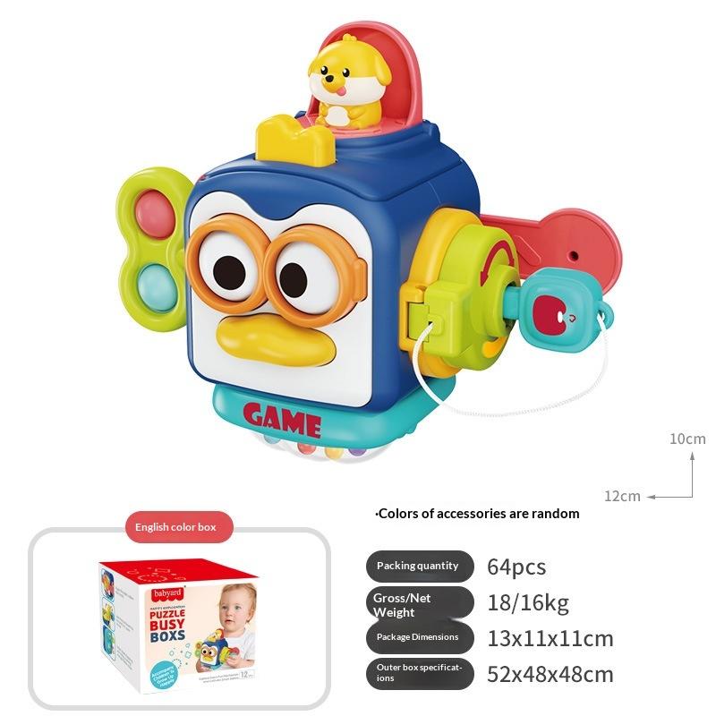 [J] 6 In 1 Busy Cube Baby Sensory Busy Ball Travel Toy Montessori Tactile Training Educational Toys