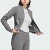 Adidas Sportswear Slim Knit Jacket Women Jacket Gray JJ3560