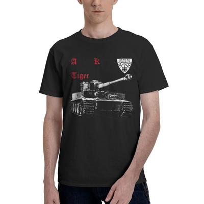 Afrika Korps Tiger Graphic 100 Cotton Casual Breathable Confortable T Shirt Funny Mens TShirt Clothes Men
