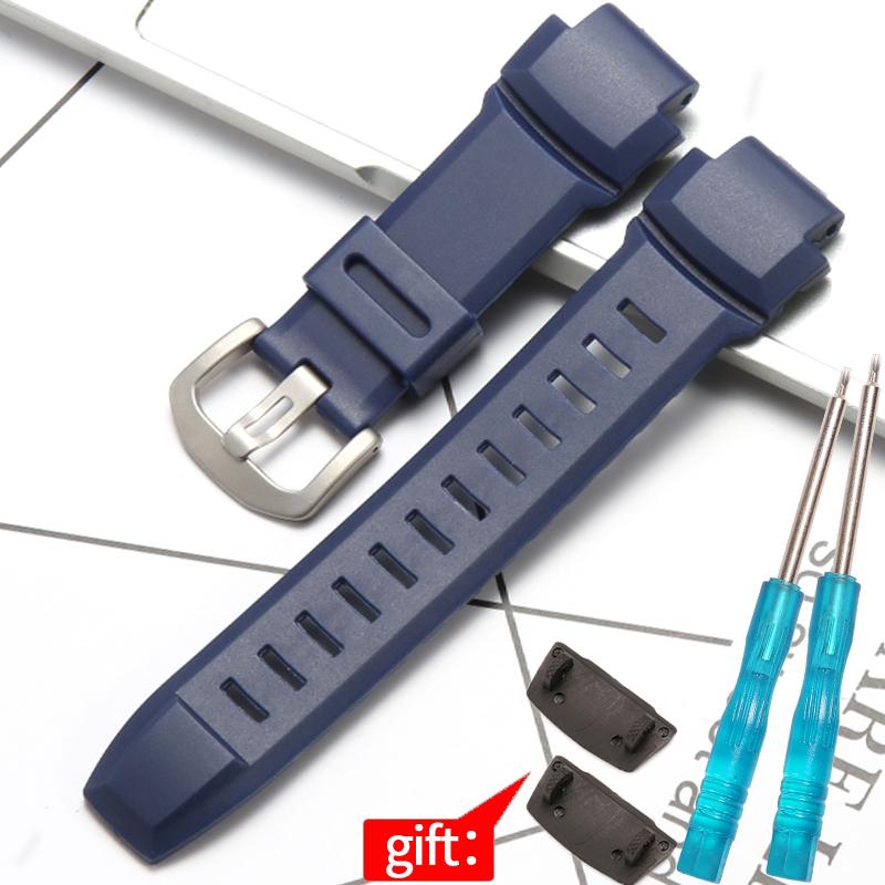 Příslušenství k hodinkám Pro Casio Protrek PRG 260 500 510 250 PRW-3500 2500 5100 Pánský Řemínek Náramek Voděodolný Pryskyřice Guma Řemínek k hodinkám