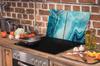 PLACA PROTECTORA DE CRISTAL PARA COCINA 90x52 MÁRMOL