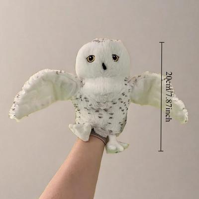 Owl Plush Hand Finger Story Puppet Cute Stuffed Bird Toys Educational Toy Interactive Bedtime Story Play Doll Birthday Gift