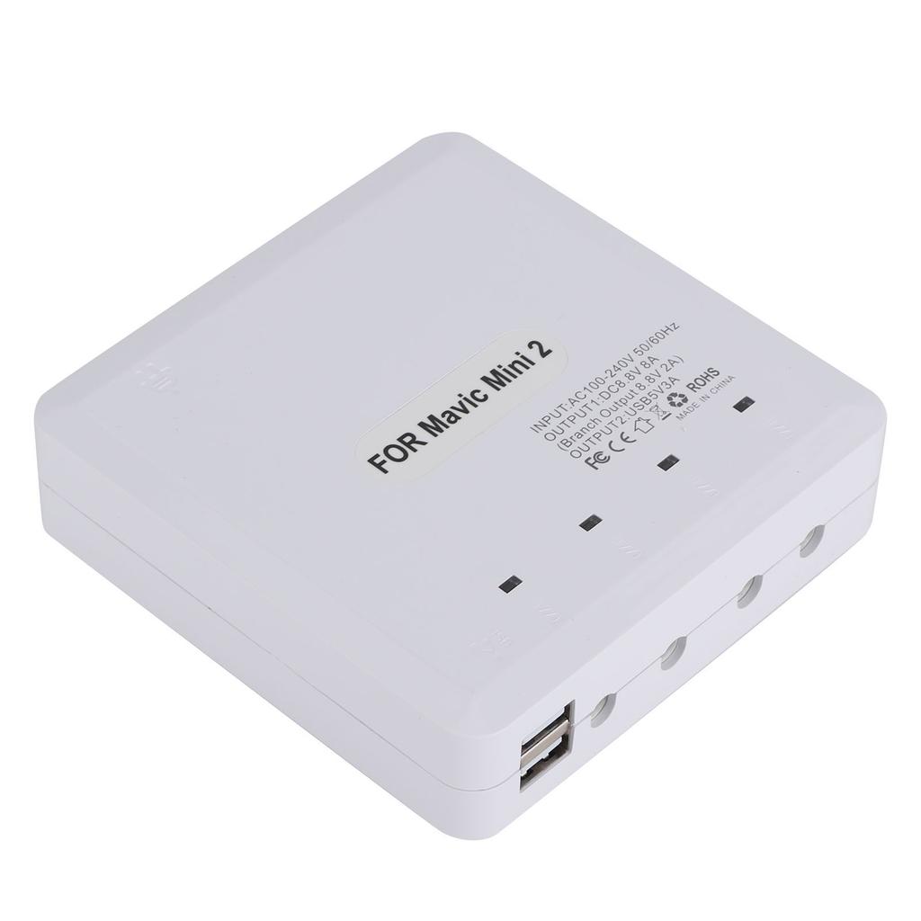 4‑In‑1 Drone Battery Charger USB Port Charging Adapter Device for DJI Mini 2 100‑240VAU Plug