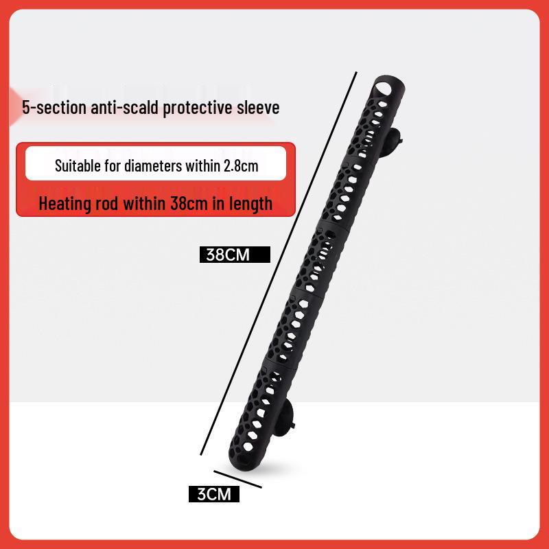 Shockproof Anti-Scald Protective Sleeve for Aquarium/Turtle/Plant Tank Heater Rod