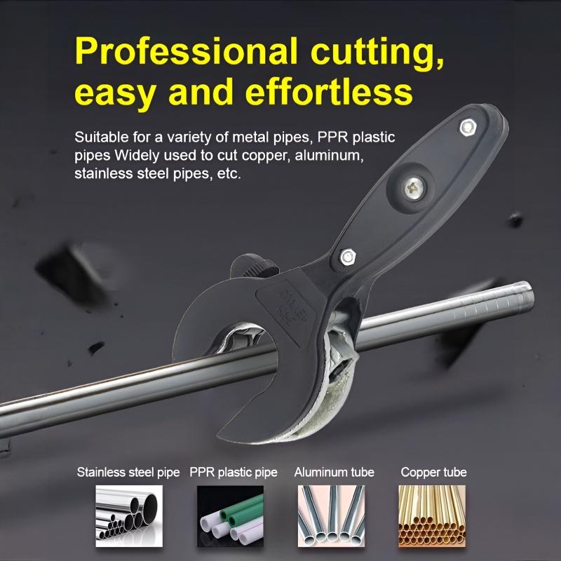 Tubing Cutter Ratcheting 8-29mm Bearing-Type Tubing Cutter for Thin-Wall Copper and Aluminum Tubing for Air Conditioning, Quick-