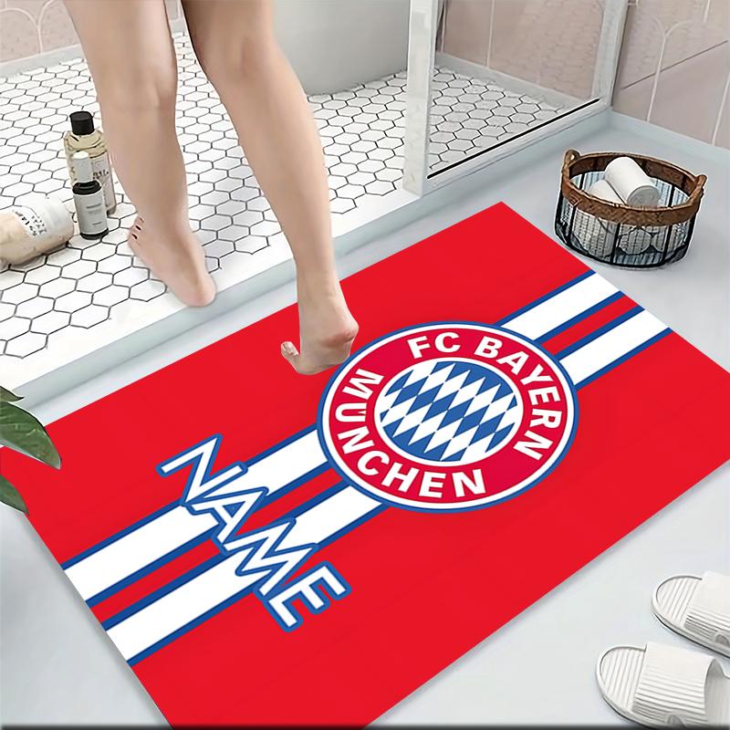 Custom Name Royal Soccer Team Crest Carpet Rug Customizable Soft Washable Anti-Slip Home Living Room Sofa Mats Personalized Rug. 0909209