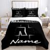 Custom Textile Rammstein Metal Bedding 3 Piece Set HD Print Duvet Cover Pillowcases for Teens Adult Bedroom Decoration