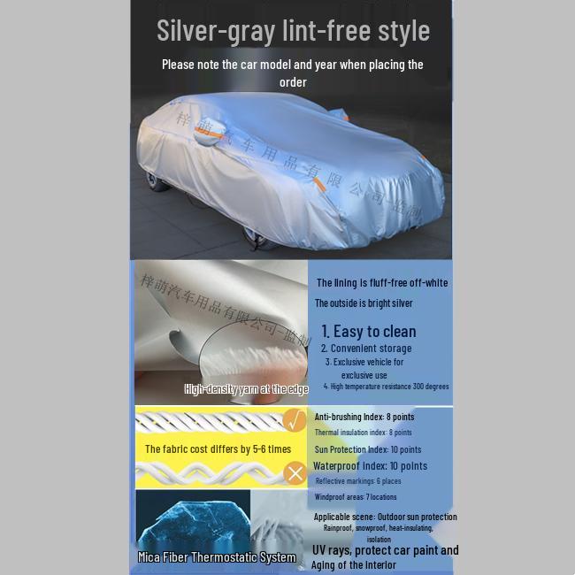 Custom Oxford Cloth Car Cover: Rain & Sun Protection, Insulated, All-Season, Thickened Full Vehicle Shade