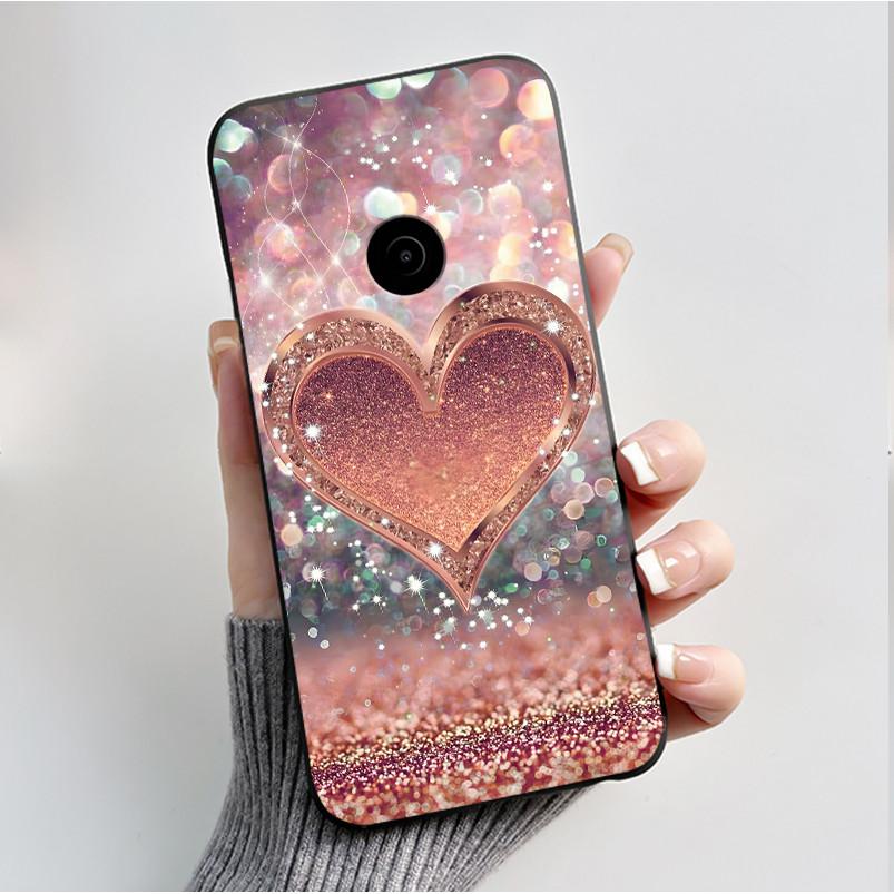 Θήκη Κινητού με Σχέδιο Για Nokia 110 4G 2023 Fundas Coque Μαύρο Κάλυμμα από Μαλακή Σιλικόνη Χαριτωμένο Κάλυμμα με Σχέδιο Λουλουδιών Καρτούν Capa