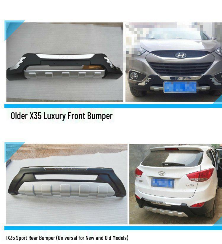 Hyundai ix35 Stoßstangenschutz (2010-2017): Spezifische Vorder- und Hinterradmodifikationen