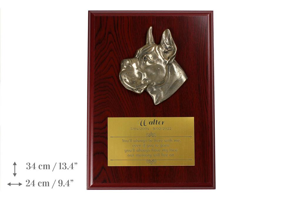 Great Dane II – Bas-relief of a dog, small decoration | Art-Dog