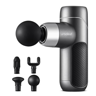 Arboleaf Fascia Release Gun Handheld 10mm Amplitude AI Adaptive Mode Includes 4 Types Silicone Heads 5 Levels Vibration Compact Lightweight Quiet