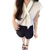 French POLO Collar Streamer Design Sense Niche White Shirt Women's Summer Temperament Shirt Thin Short Sleeve Chic Top