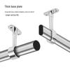 Stainless Steel Wall-Mounted Rod Holder for Clothes, Towels, or Curtains