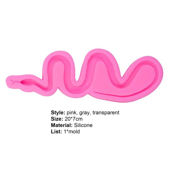 Snake Mold Flexible Silicone Halloween Design Fondant Mould