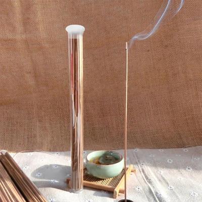 ULTECHNOVO 10-Piece Portable Incense Burner, Glass Test Tube Canister, Clear Acrylic Storage Container, Sealable, for Travel and Storage