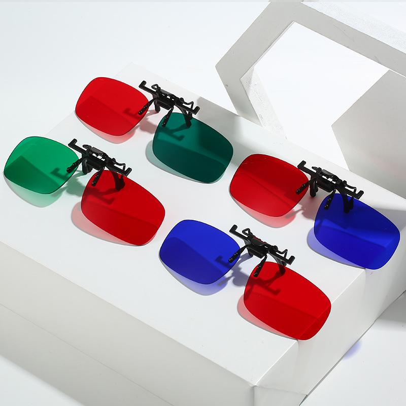 Red & Blue 3D Clip-On Glasses for Amblyopia Training & Strabismus Correction with Vision Enhancement Software