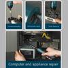 Electric screwdriver, rechargeable adjustable electric drill, 1300 mAh multi-functional disassembly tool, torque repair tool
