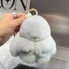 Koreansk Søt Rex Kaninhår Dukke Kanin Bil Nøkkelring Anheng Mini Veske Plysj Død Anheng Kanin