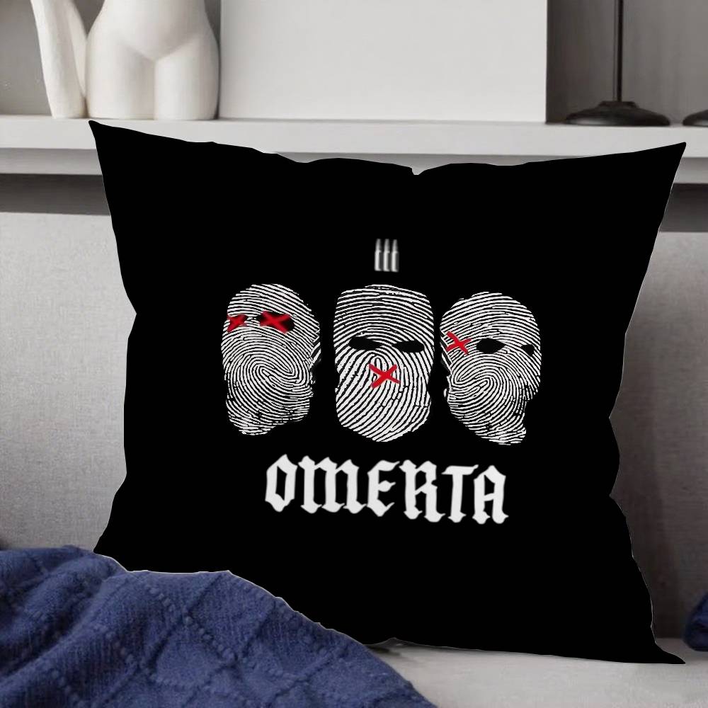 Omerta Maes Cool Pillow Case Cushion Cover Soft Cute Throw Pillow Case For Car Sofa Pillowcase Polyester With