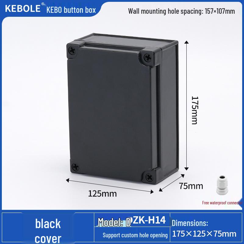 Transparent Waterproof ABS Plastic Junction Box for Indoor/Outdoor Power Supply & Monitor