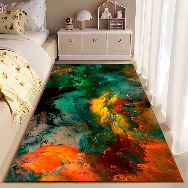 Colorful Abstract Art Pattern suitable as a non-slip mat for the living room or bedroom sofa