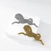 Vintage Metal Running Horse Brooches Pins For Women Clothing Coat Jewelry Party Accessories Gifts