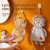 Cartoon Animal Hanging Hand Towels Coral Fleece Bathroom Towel Creative Kitchen Towel  Kitchen