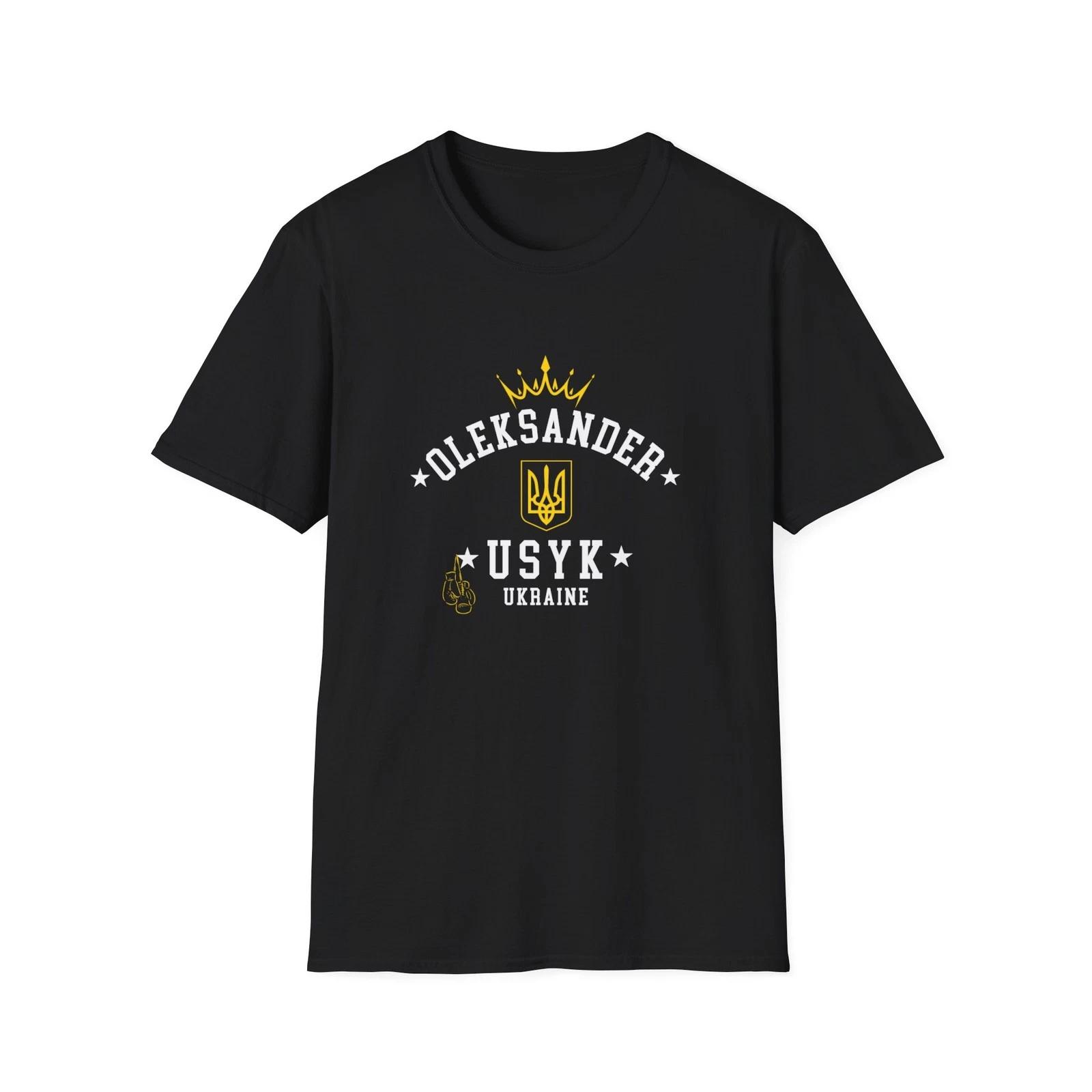 

Oleksander Usyk T shirt Heavyweight Boxing Champion Ukraine Unisex Tee Shirt XL