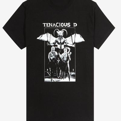 Tenacious D Rock Band Artwork Black T-shirt Short Sleeve All Sizes XZ1004 Unisex T-Shirt