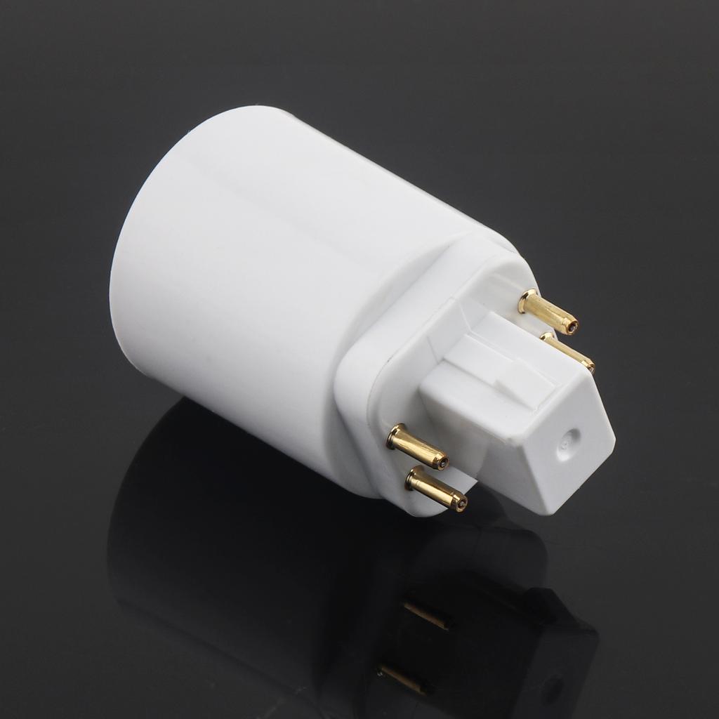 Ceramic G24 to E26 E27 Socket Adapter 2 Pin 4 Pin Gx24 Short Type Heavy Duty Secure Connection Compact Design